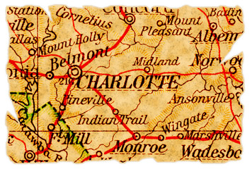 Charlotte old map