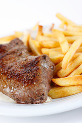 Steak und Pommes