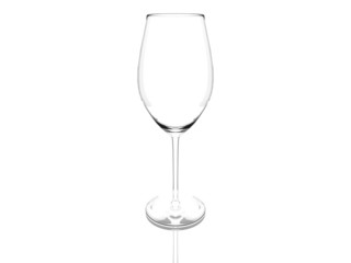 empty red wine glas