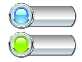 Glossy Webdesign Buttons - Neon