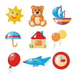 Obraz premium Set of child's pictures for a kindergarten