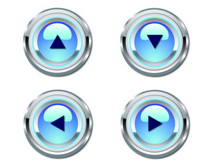 Blue Neon Webdesign Arrows