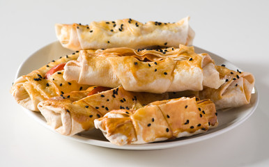 Scone with sesame seeds