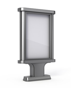 Blank Billboard isolated on white
