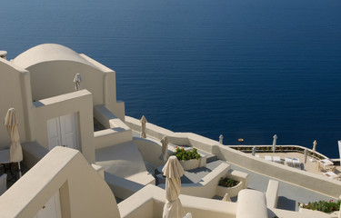 Oia village at Santorini island, Greece