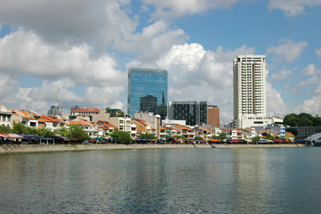 Obraz premium Singapore Boat Quay