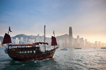Fototapeta premium Traditonal Chinese Boat.