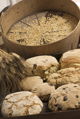various kind of traditional breads