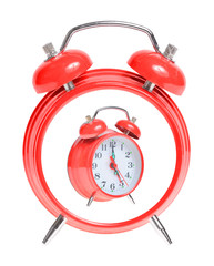 Concept red alarm clock