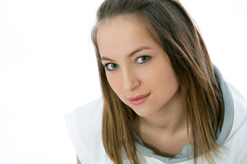 Fototapeta premium young woman posing in a studio