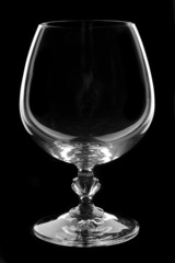 empty glass isolated on white background