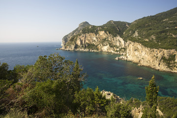 Naklejka premium Silent bay at Paleokastritsa, Korfu