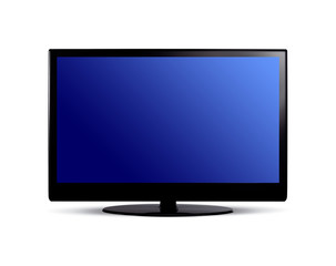 tv color schermo blu