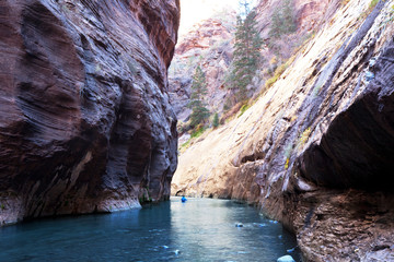 Hike in canyon