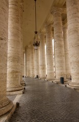 The Colonnade in front of the St. Peter's Basilica