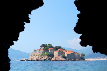 Sveti Stefan, Montenegro - obrazy, fototapety, plakaty