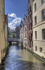 Fototapeta na wymiar Quiet Amsterdam Canal