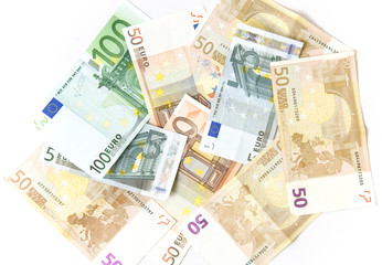 Background made of EURO money