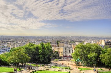 Aerial panoramic view of Paris