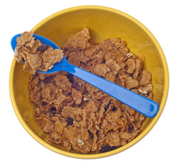 Vibrant Bowl with Breakfast Cereal