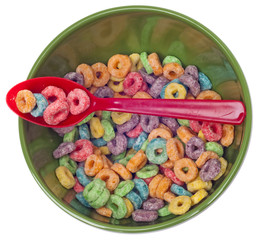 Vibrant Bowl with Breakfast Cereal