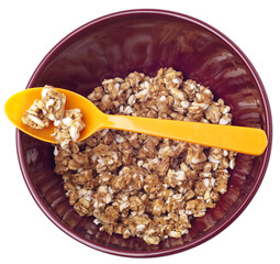 Vibrant Bowl with Breakfast Cereal