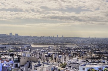 Aerial panoramic view of Paris