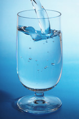 Pouring drink in glass