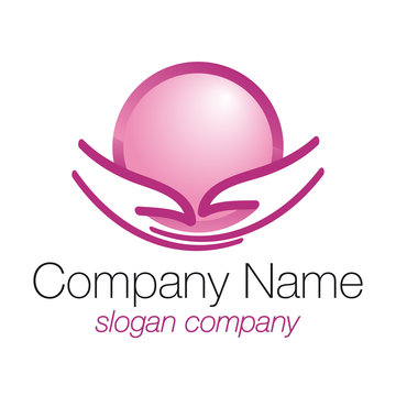 logo con bola y manos