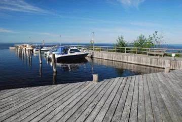 Foto op Plexiglas boat station in Manamansalo island, Kainuu, Finland © dariya