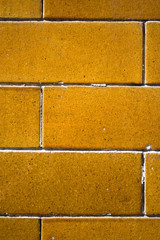 Brown tile brick wall