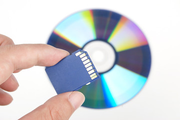 DVD with SD card