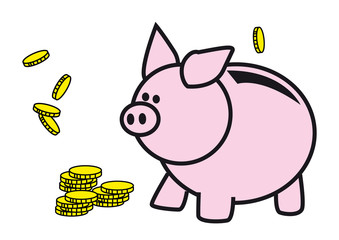 tirelire argent personnage