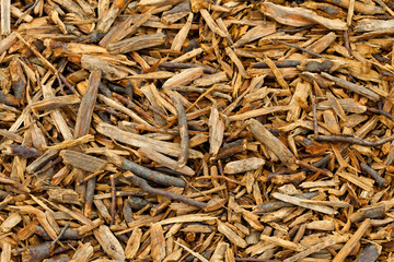 background of wood chips