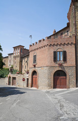 Panoramic view of Panicale. Umbria.