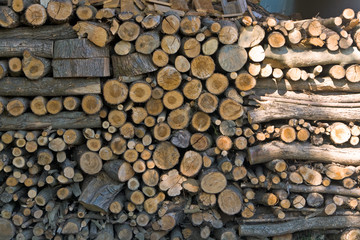Brennholz, Holzlager, Holzstapel