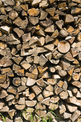Brennholz, Holzlager, Holzstapel