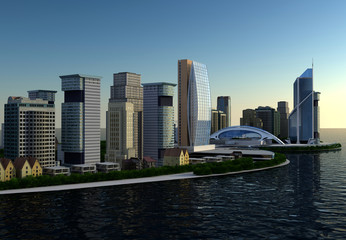 Fototapeta premium Modern city