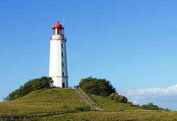 Fototapeta na wymiar Leuchtturm Abendsonne - Sunlight Wieczór Lighthouse