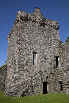 Skipness Castle in Kintyre in Scotland