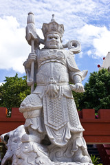 Fototapeta na wymiar Chinese warrior statue