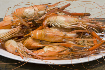 Boiled shrimp