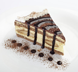 cream chocolate cake sweet food