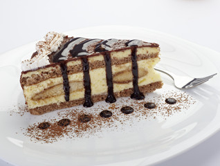 cream chocolate cake sweet food