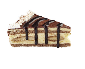 cream chocolate cake sweet food