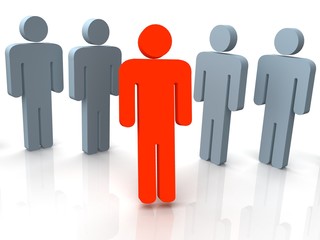 Silhouettes of people