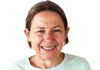 Obraz premium Smiling Senior Woman Portrait