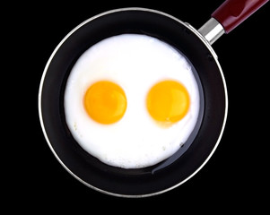 Fried egg in a frying pan