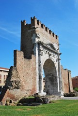 Obraz premium Augustus' triumph arch, Rimini, Italy