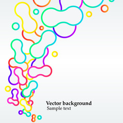 Vector background with abstract shapes